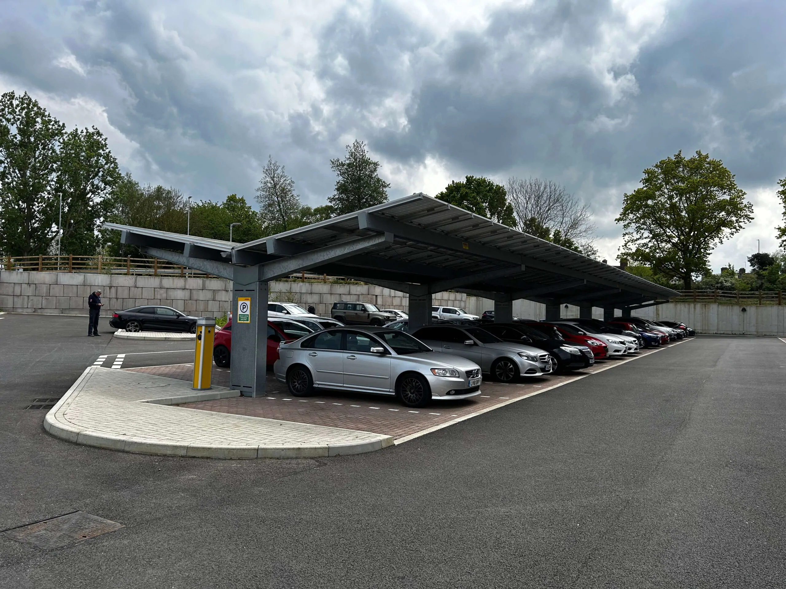 Unit 1 - Aylesford - 1 OPTI Bluetop Solar Parking solar canopies at Unit 1 in Aylesford, England